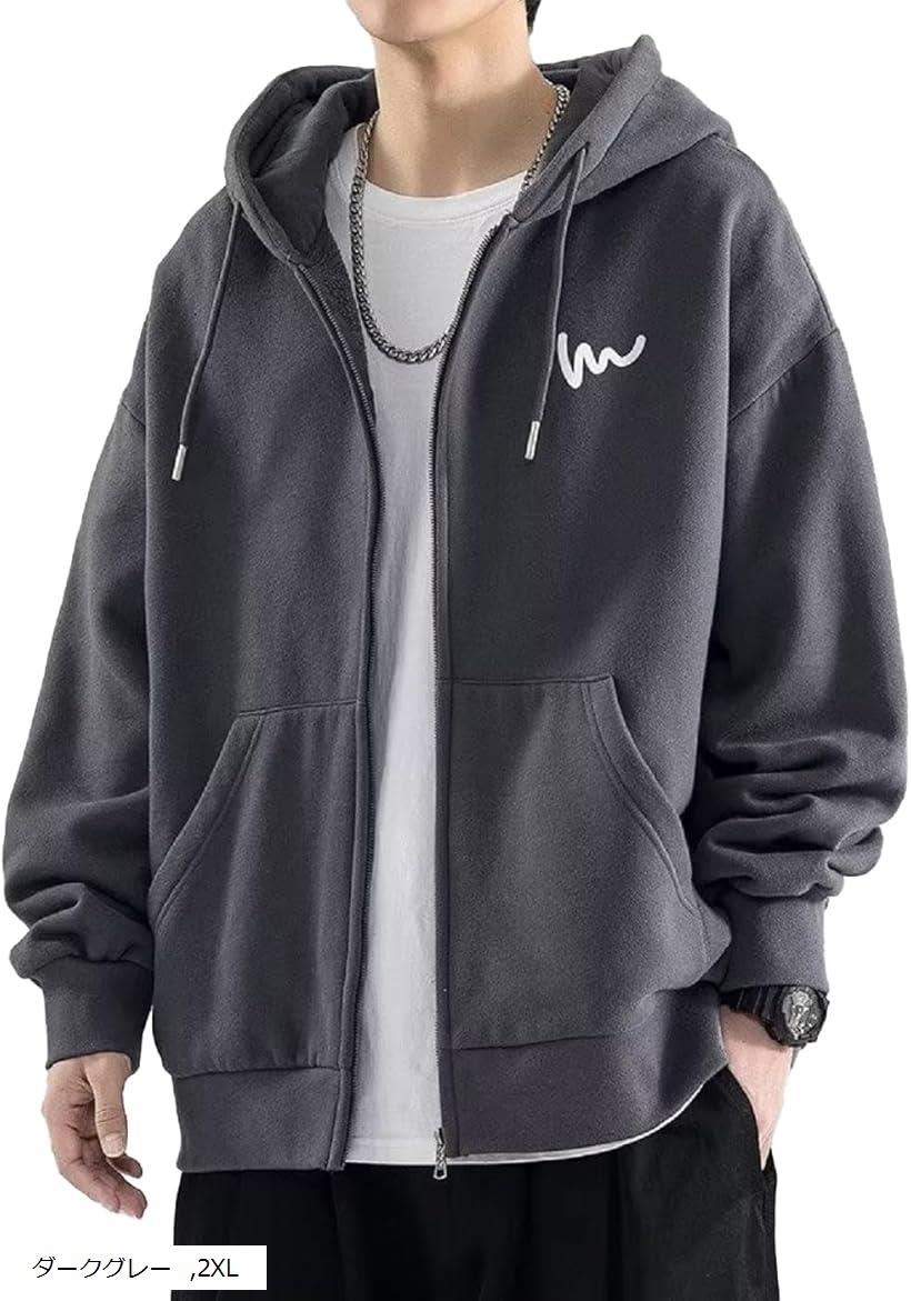 楽天市場】パーカー メンズ ジップアップ フード付き アウター 上着