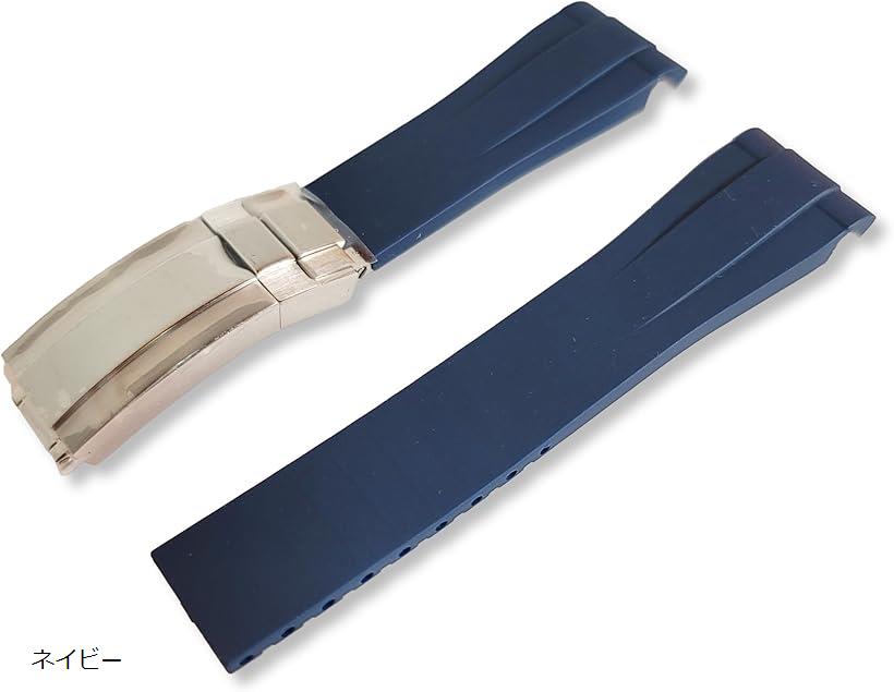 楽天市場】互換品 ラバーベルト 20mm バックル付き 腕時計用 替え