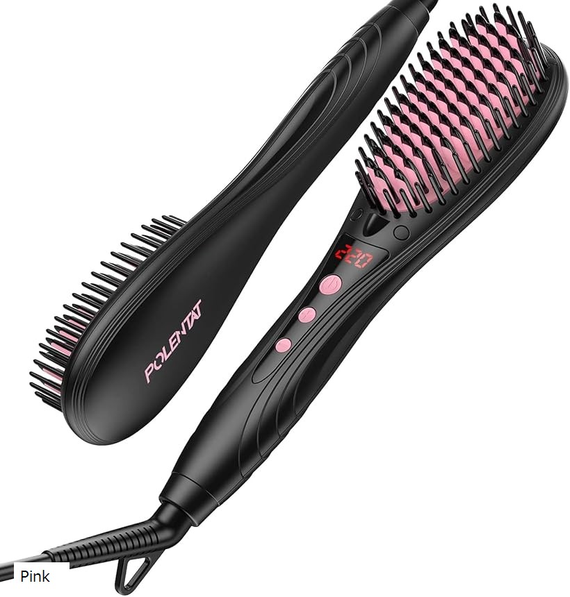 楽天市場】ストレートブラシ ブラシ型ヘアアイロン ヒートブラシ