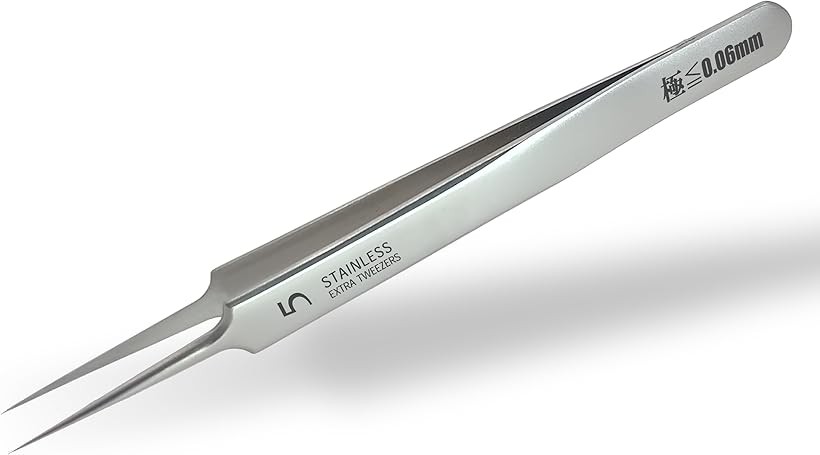 楽天市場】ピンセット 精密 極細 針のような細さ 極鋭 ≦60ミクロン