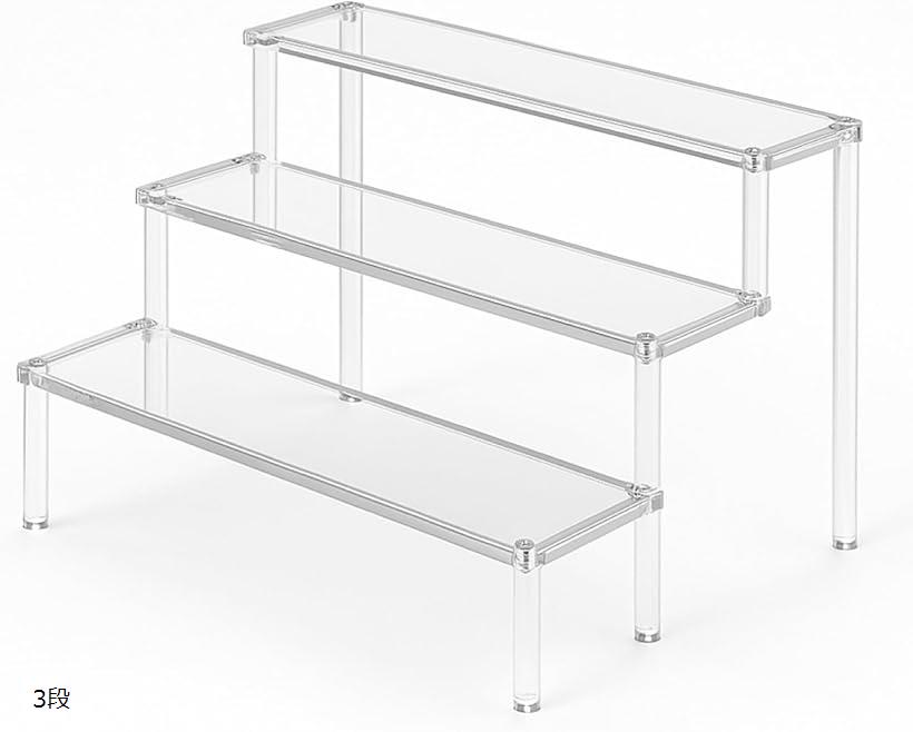 楽天市場】アクリル ディスプレイスタンド 透明 フィギュア 棚 ひな壇