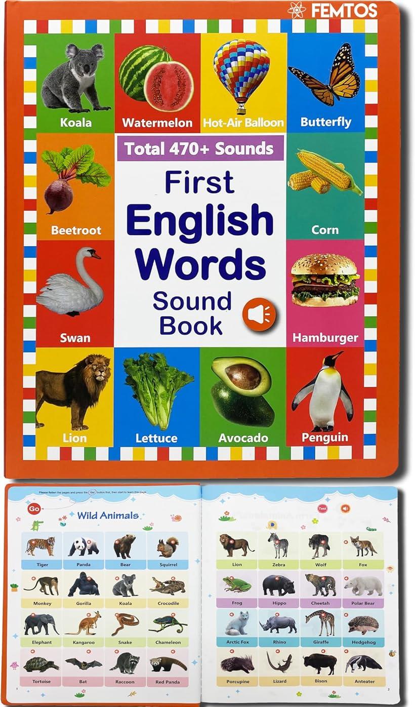 楽天市場】Femtos 英単語サウンドブック 音でる絵本 基礎英単語