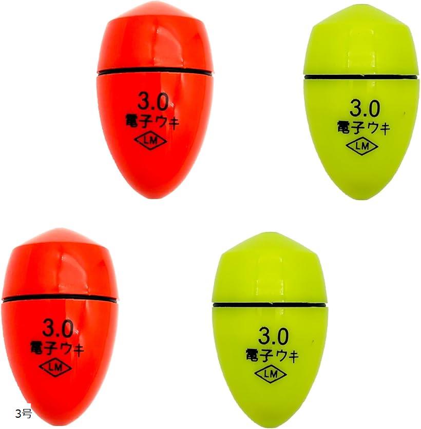 楽天市場】釣研 電気ウキ LFスマートカン付 オレンジ 1号 13.5g