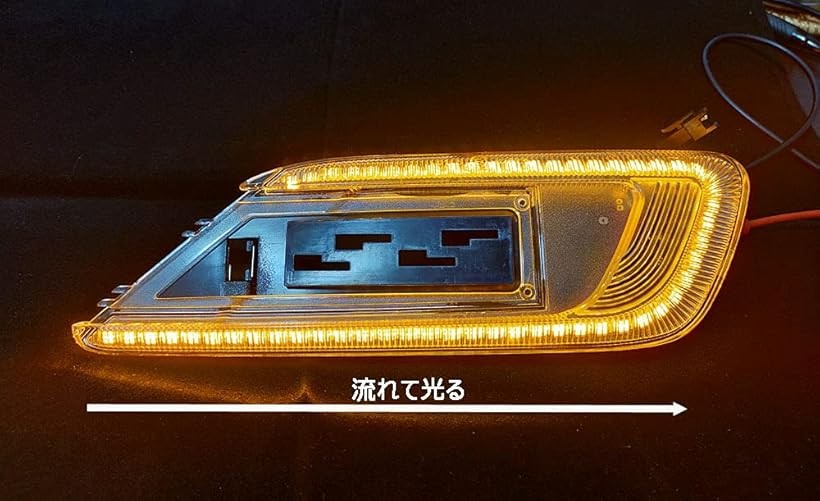 互換品・・ MINI CLUBMAN F54 用 ファイバーLED 流れる フェンダー シーケンシャルウインカー クリアレンズ仕様 純正交換タイプ 左右１組 球切れ警告キャンセラー内蔵 (透明)