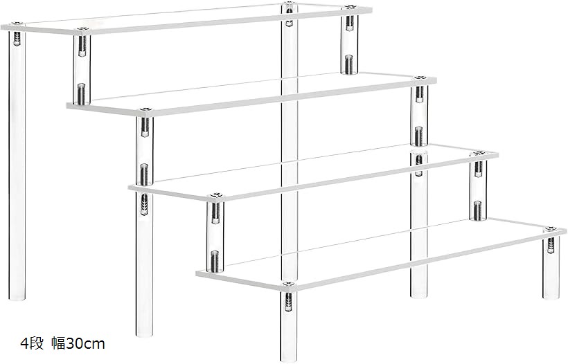 楽天市場】アクリル ディスプレイ スタンド 展示台 棚 フィギュア