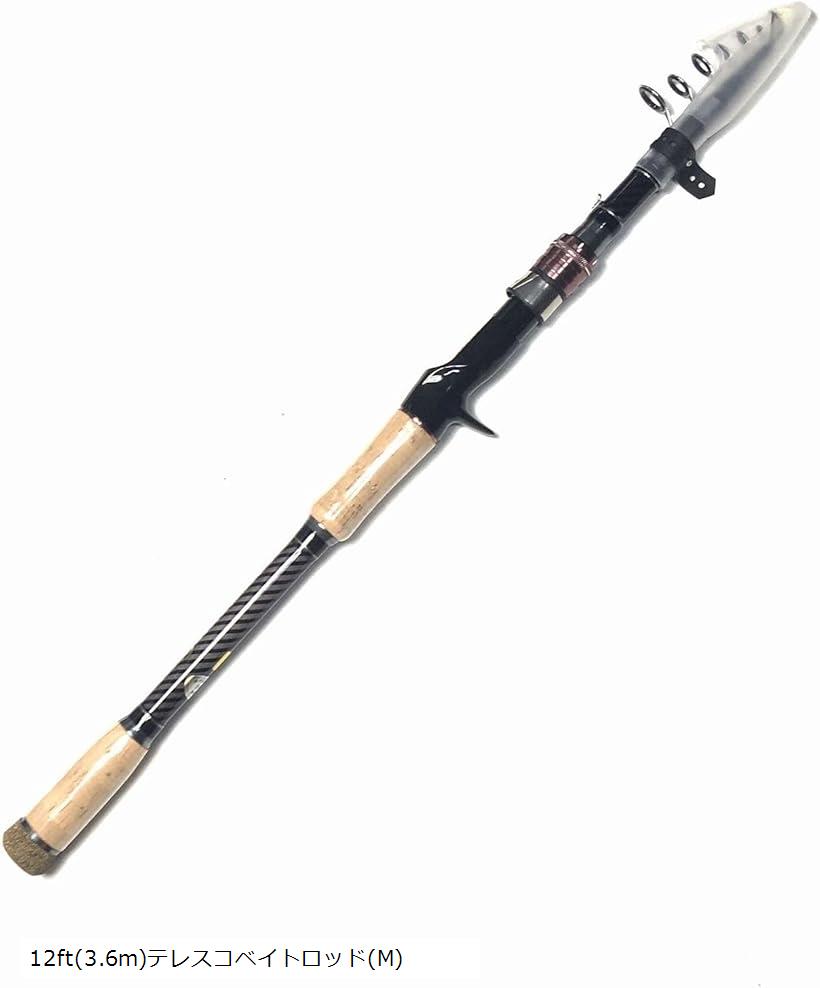 楽天市場】10フィート テレスコスピニングロッド M シーバスロッド
