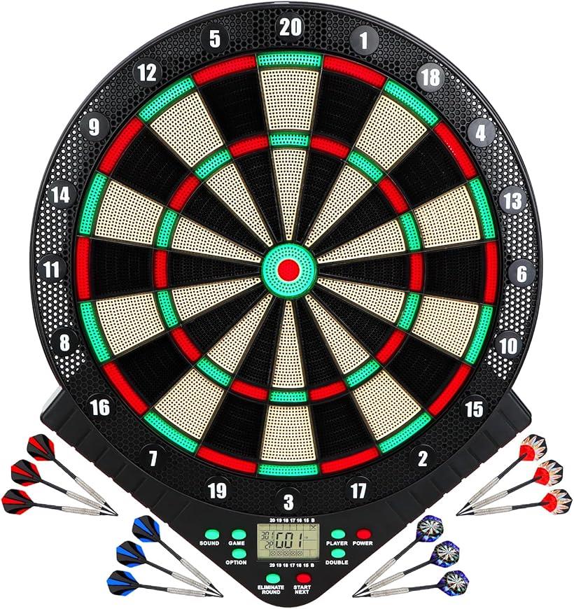 電子ダーツボードとダーツ8本セット横47 縦60cm、矢も付いています。 電子ダーツボードとダーツ8本セット横47 縦60cm、矢も付いてい