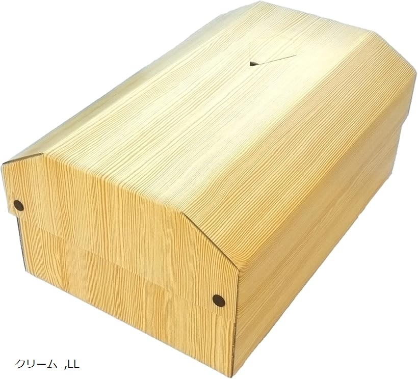 ペット 棺 そらの箱舟 はこぶね 日本製ならではの安心と、送り出す人の心に寄り添う形 段ボール 保管 運搬 棺桶 (クリーム, LL)