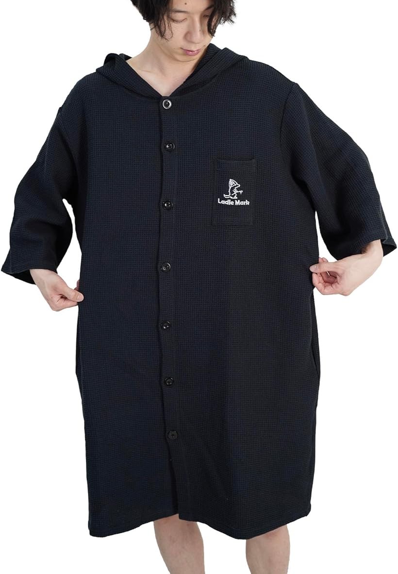 楽天市場】サウナポンチョ サーフポンチョ 前開き ボタン メンズ