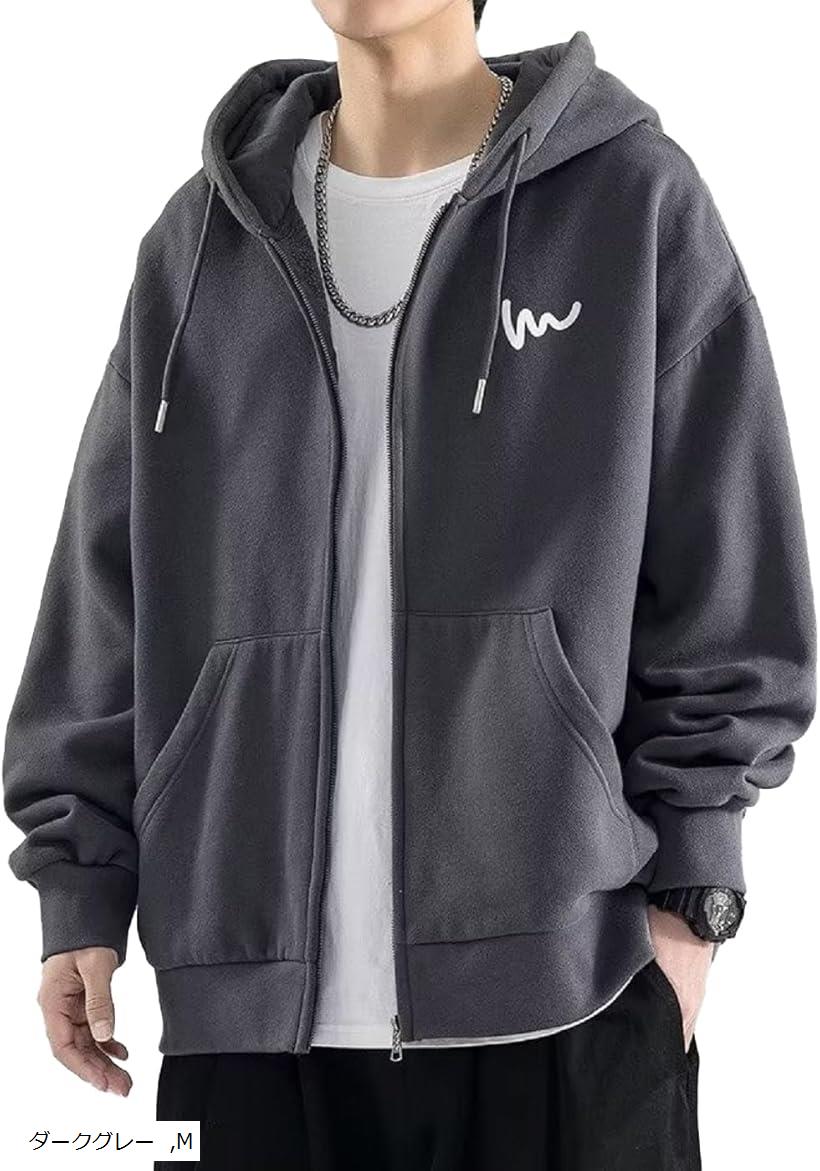 楽天市場】パーカー メンズ ジップアップ フード付き アウター 上着
