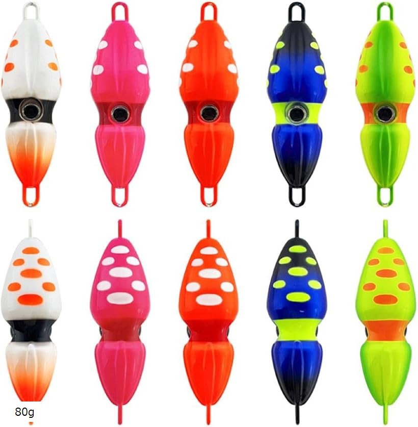 楽天市場】オモック イカ型 4色セット タイラバシンカー 鯛ラバ 遊動式