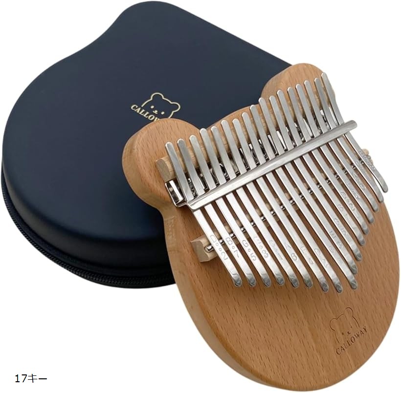 楽天市場】カリンバ クマ型 親指ピアノ 木製 楽器 収納ケース付 初心者