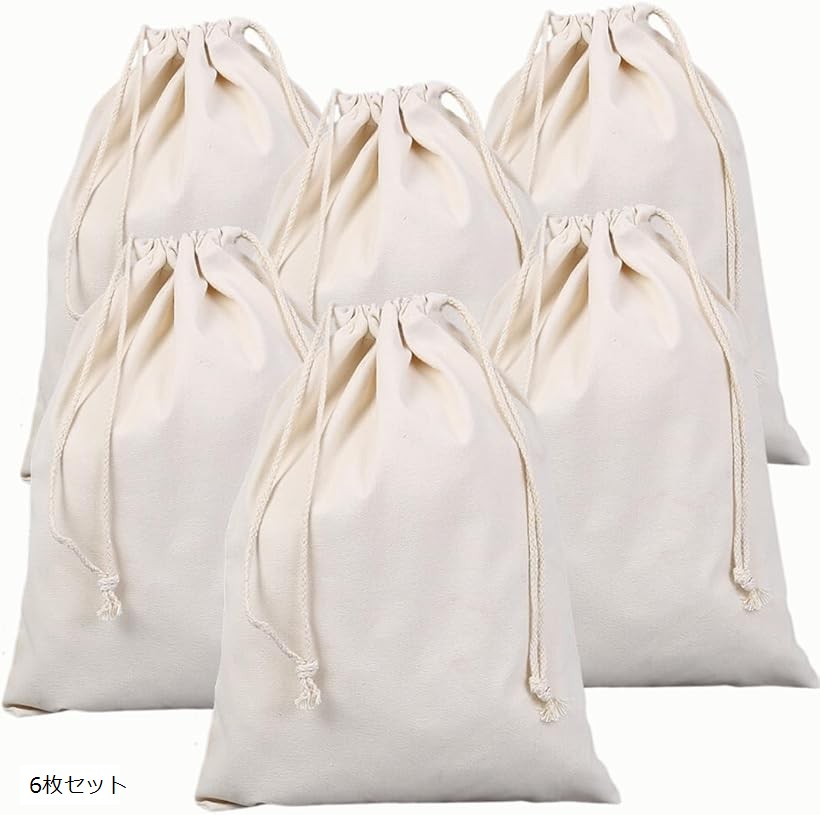 楽天市場】巾着袋 布 無地 綿 キャンバス生地 引きひも袋 雑貨 収納