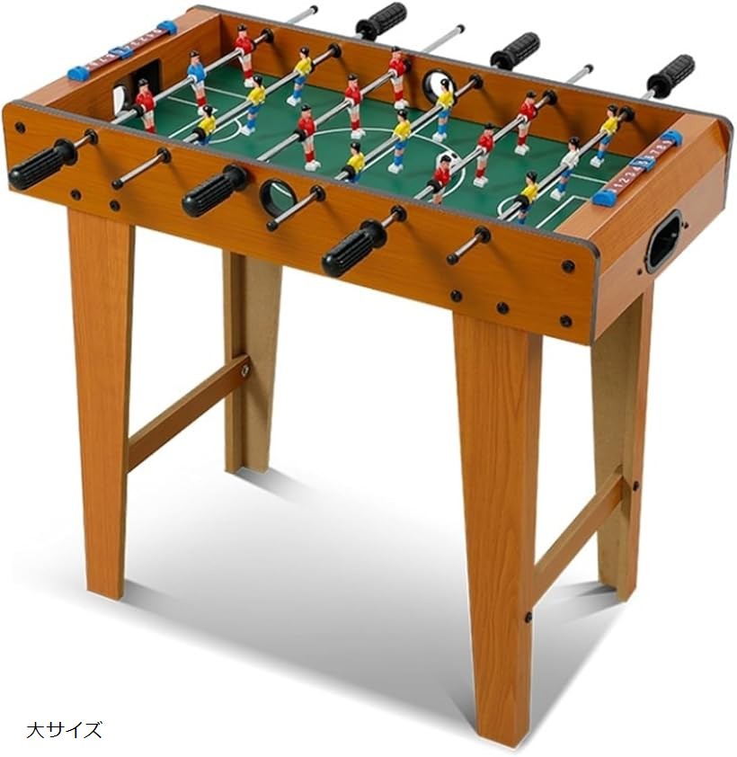 サッカー ボードゲーム サッカー盤 レトロ テーブル 2人 対戦 おもちゃ 卓上 (マルチカラー, 大サイズ)