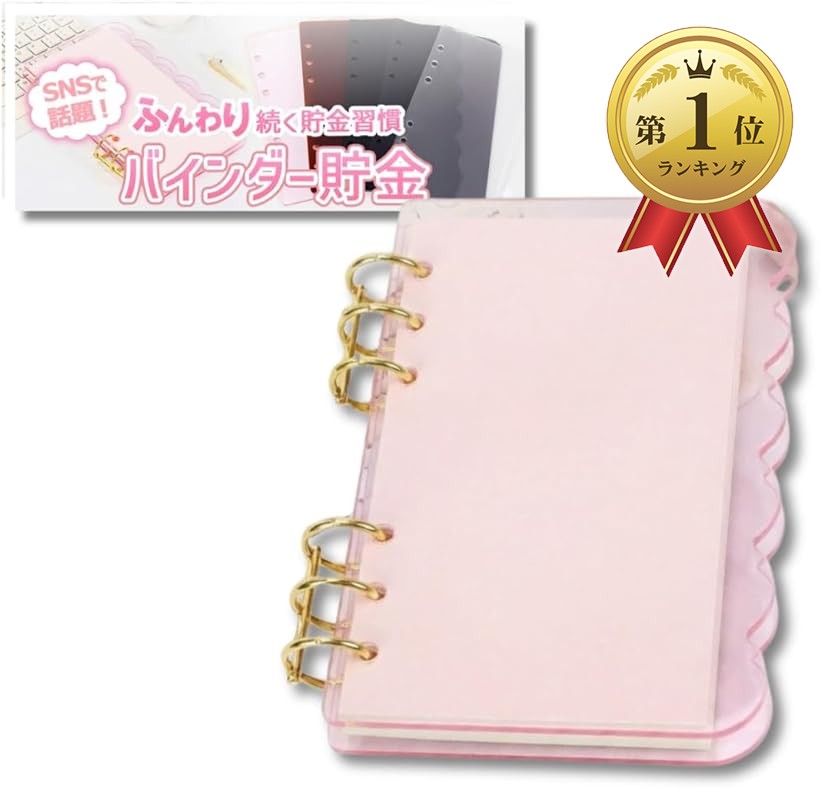 楽天市場】バインダー貯金 韓国 アクリルバインダー A6 お金管理