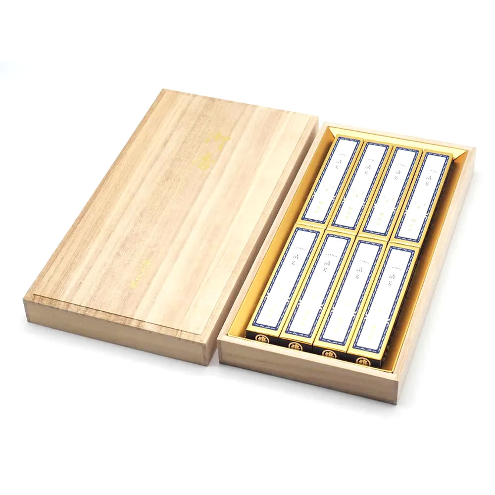 鳩居堂 線香 清芳（せいほう） 175758642 桐箱 8把入｜芦屋の文房具店 あしや堀萬昭堂
