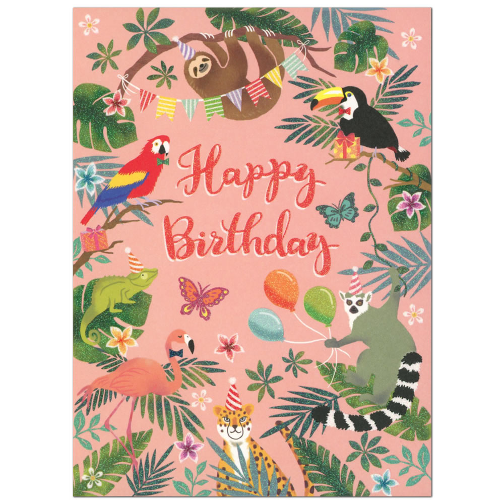 楽天市場 バースデーカード どうぶつたち B250 219 Chikyu Greetings ラメ加工を使った二つ折り誕生日カード Birthday Card グリーティングカード お誕生お祝い メール便可 Zr 芦屋の文房具店 あしや堀萬昭堂