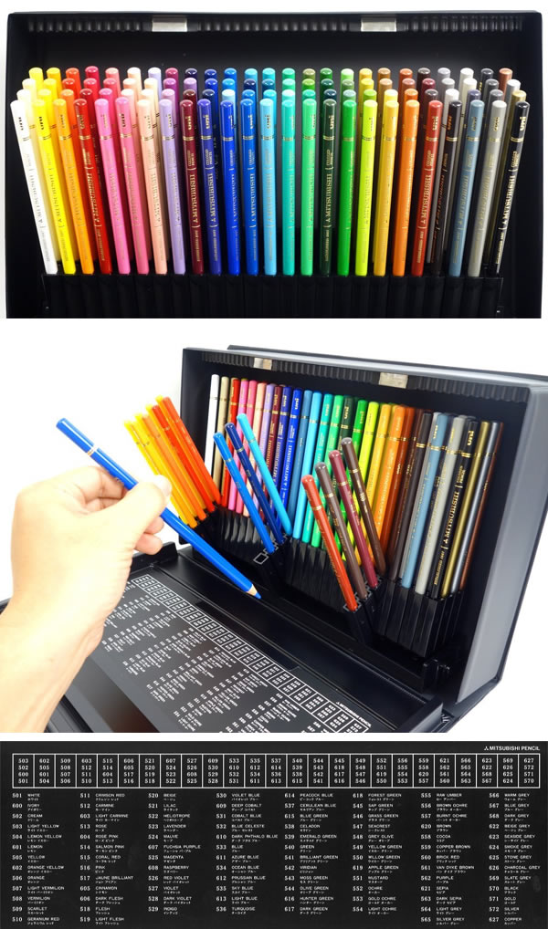 NEW Uni Mitsubishi Pencil 100 Colors Penci Set UC100C EMS Fase Shipping