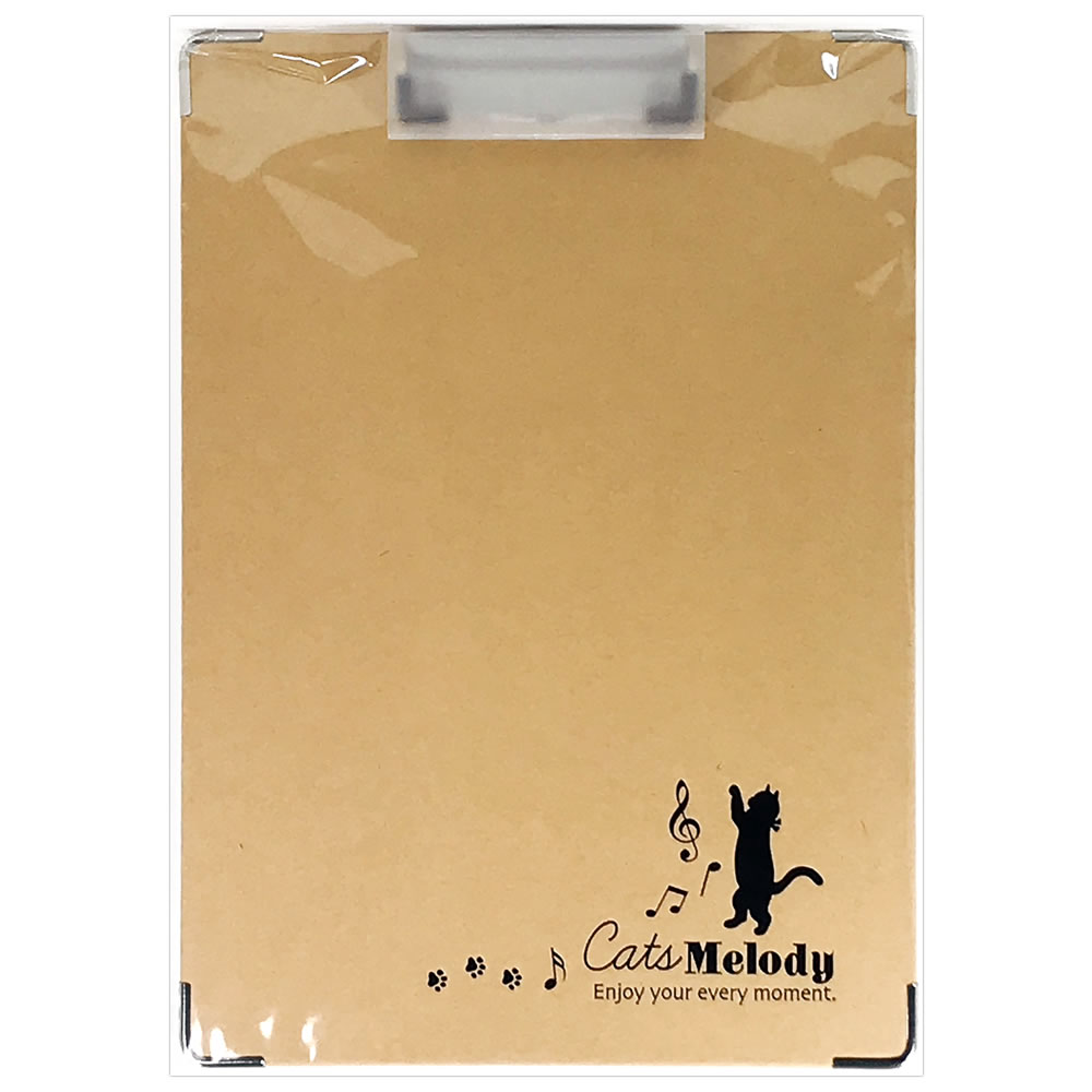 楽天市場 猫柄クリップボード 縦 Cgcf1001 Cats Melody ねこ ネコ クリエイトg 芦屋の文房具店 あしや堀萬昭堂