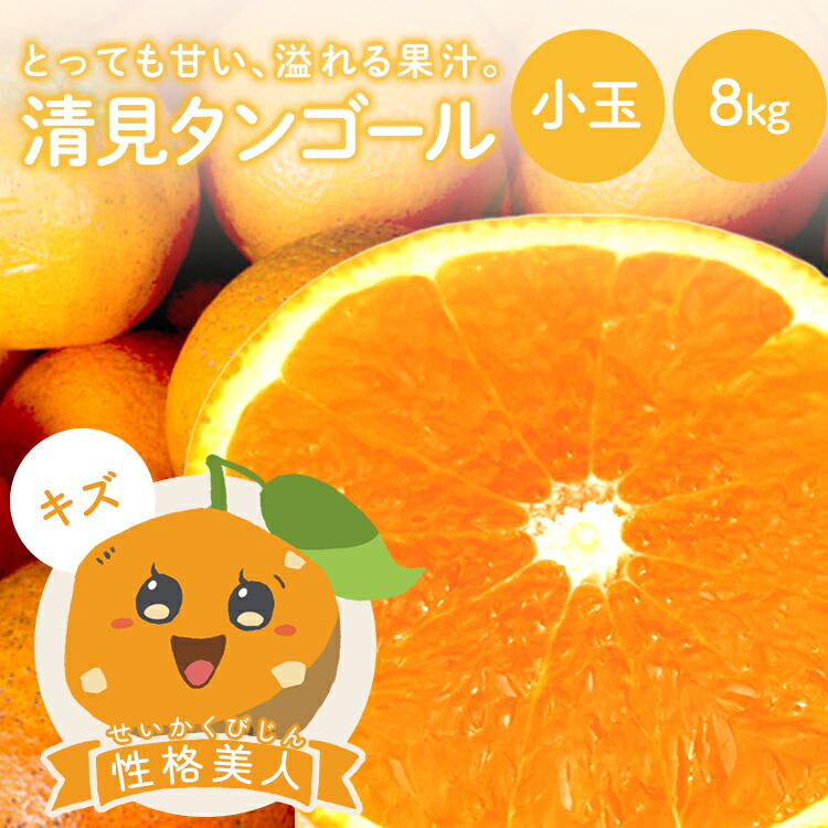 冷蔵発送 清見タンゴール 性格美人(キズ) 小玉 8kg 送料無料 ◆ 愛媛県 大三島 お取り寄せ 国産 みかん 蜜柑 柑橘 愛媛みかん 果物 フルーツ 訳あり わけありグルメ 父の日