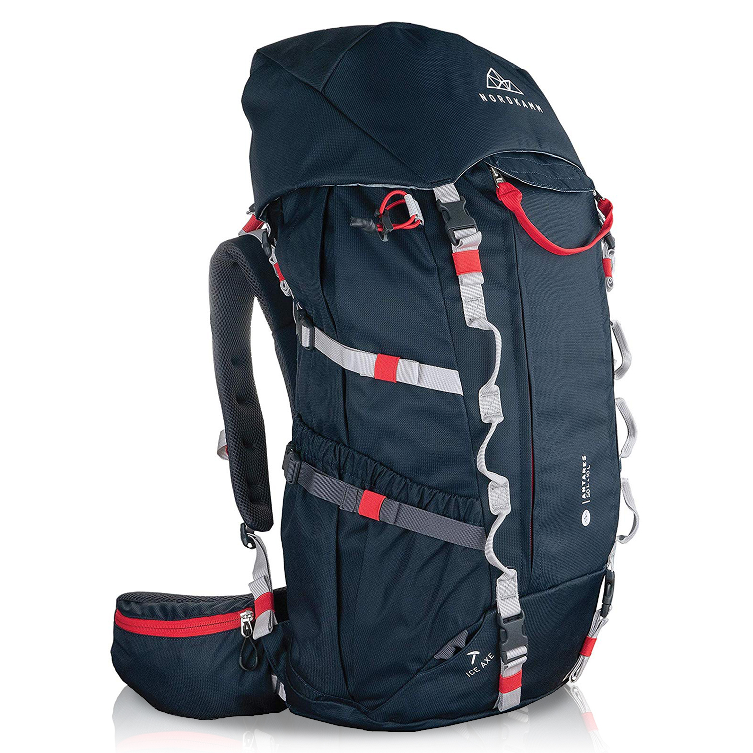 NORDKAMM バックパック 50L 10L 大容量 軽量1.7kg 防水 レインカバー ザック 長期旅行 登山 防災 アウトドア 日本正規版  60リットル 本命ギフト