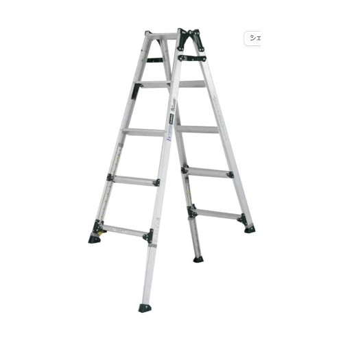 脚立 アルミ 軽量 5尺 5段 伸縮ﾀｲﾌﾟ PRT-150FX 段差 階段 清掃 大掃除 作業 仕事 洗車 電球交換 アルインコ