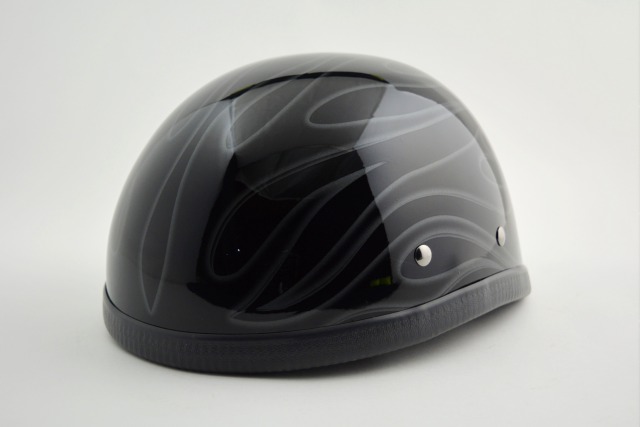 楽天市場 送料無料 Bicycle Helmet Silber Flame 検索ワード マーブライザーキャンディーハーレーデザインペイントラップ塗装 かっこいいおしゃれストリート装飾用ダックテールアウトローアメリカンｕｓａノベルティーバイクバイカー半ヘル ｈｏｒｉｚｏｎ ｈｅｌｍｅｔｓ