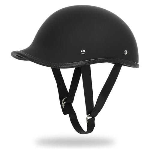 銀輪 安全帽 自動二輪車 ビンテージ メンズ レディース S~XXL アメリカン GOOSE TAIL HALF HELMET グーステールハーフヘルメット 引っ敷き黒いこと HORIZON HELMETS