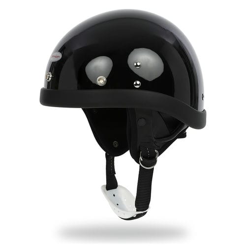【降車口】銀輪 安全帽 自動二輪車 ビンテージ メンズ レディース M~XXL アメリカンPROTECTOR2 HELMET/プロテクター2 安全帽/BLACK HORIZON HELMETS
