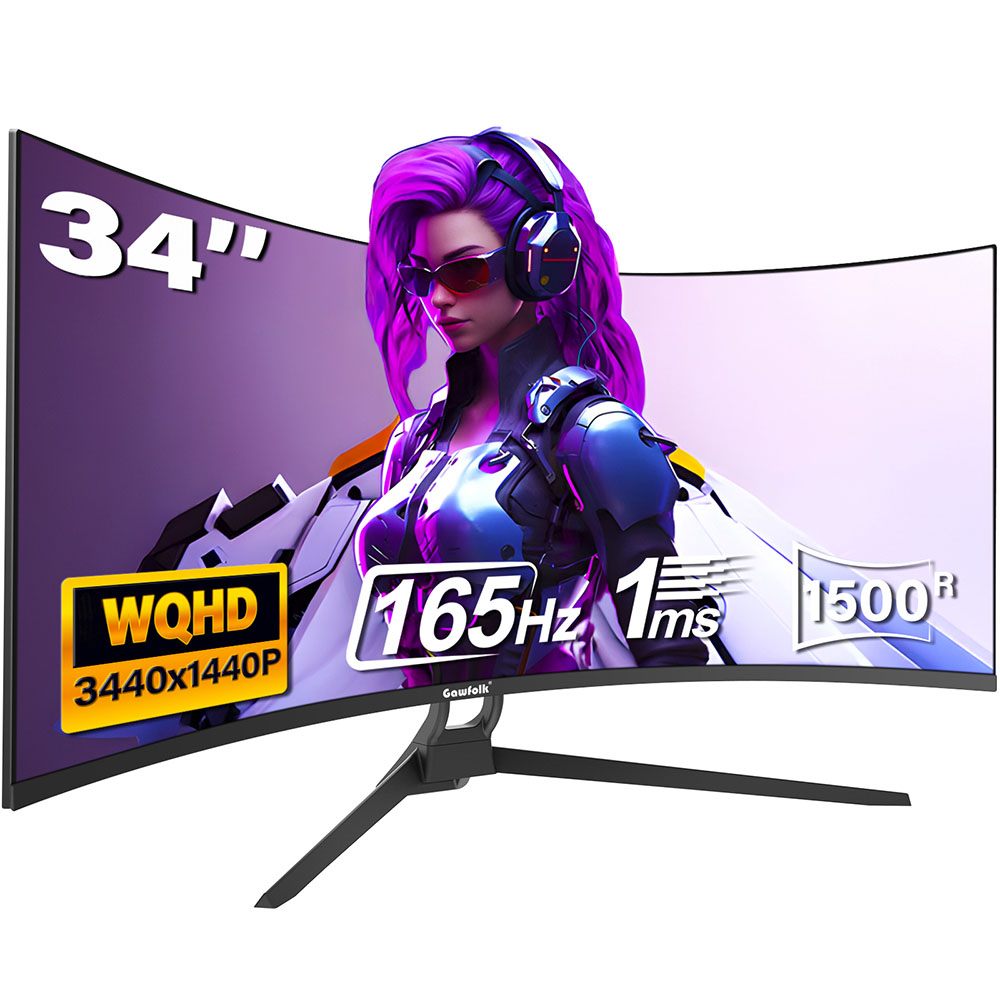 楽天市場】CRUA ゲーミングモニター 34インチ 湾曲 PC モニター IPS