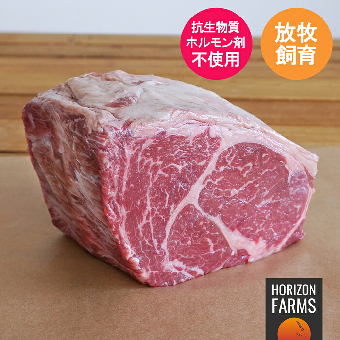 (数量限定) モーガン牧場ビーフ プライムリブ ロースト リブロース ブロック 牛肉 1kg ステーキ 最高品質 アメリカンビーフ 熟成 グラスフェッド グレインフィニッシュ ホルモン剤不使用 抗生物質不使用 ホルモンフリー アメリカ産 アンガス牛 とろける 霜降り ステーキ