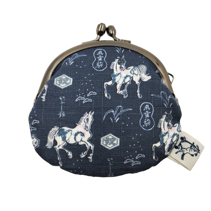 楽天市場】ホースシュー馬柄コインケース【トロット・黒】ブラック