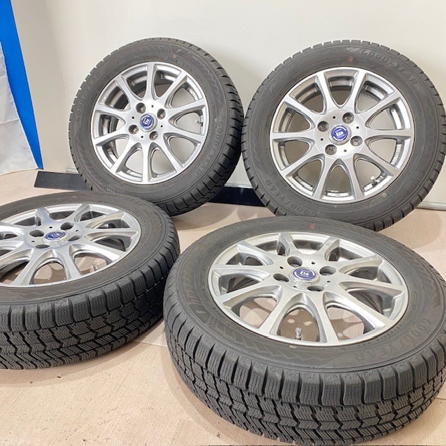 中古　タイヤ　中古タイヤ　スタッドレスタイヤ　ホイールセット　165/65R14　グッドイヤー　ICE　NAVI8　165/65/14　4本　ホイールセット｜ホルチン商事 中古タイヤショップ