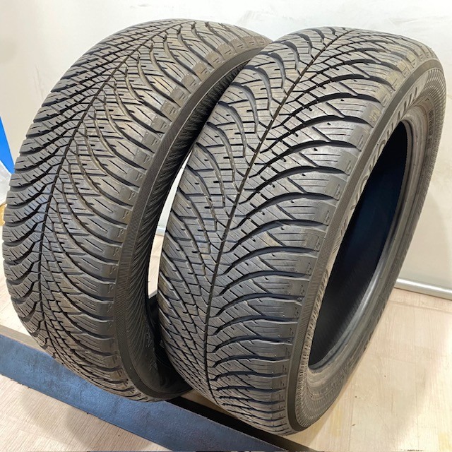 中古　中古タイヤ　185/55R15　YOKOHAMA　BluEarth-4S　AW21　オールシ&minus;ズンタイヤ　185/55/15　2本｜ホルチン商事 中古タイヤショップ
