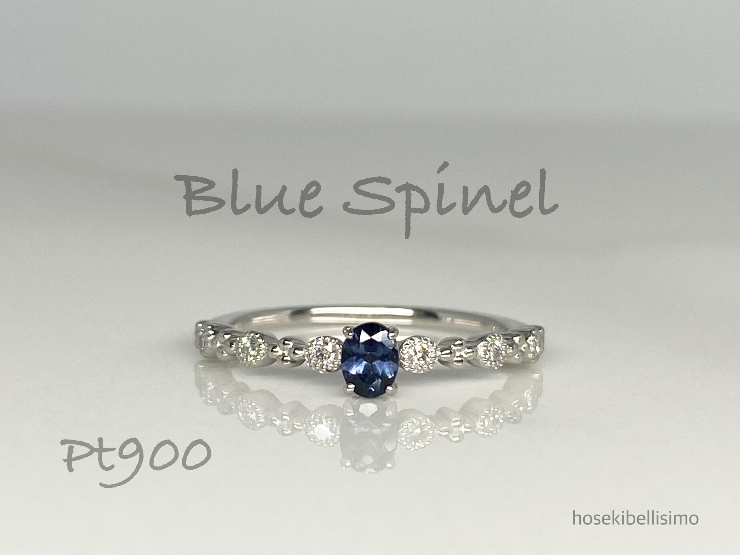 【美品】K18 ダイヤ/パープルスピネル リング パープルスピネル 0.5ct ダイヤモンド プラチナ リング(指輪