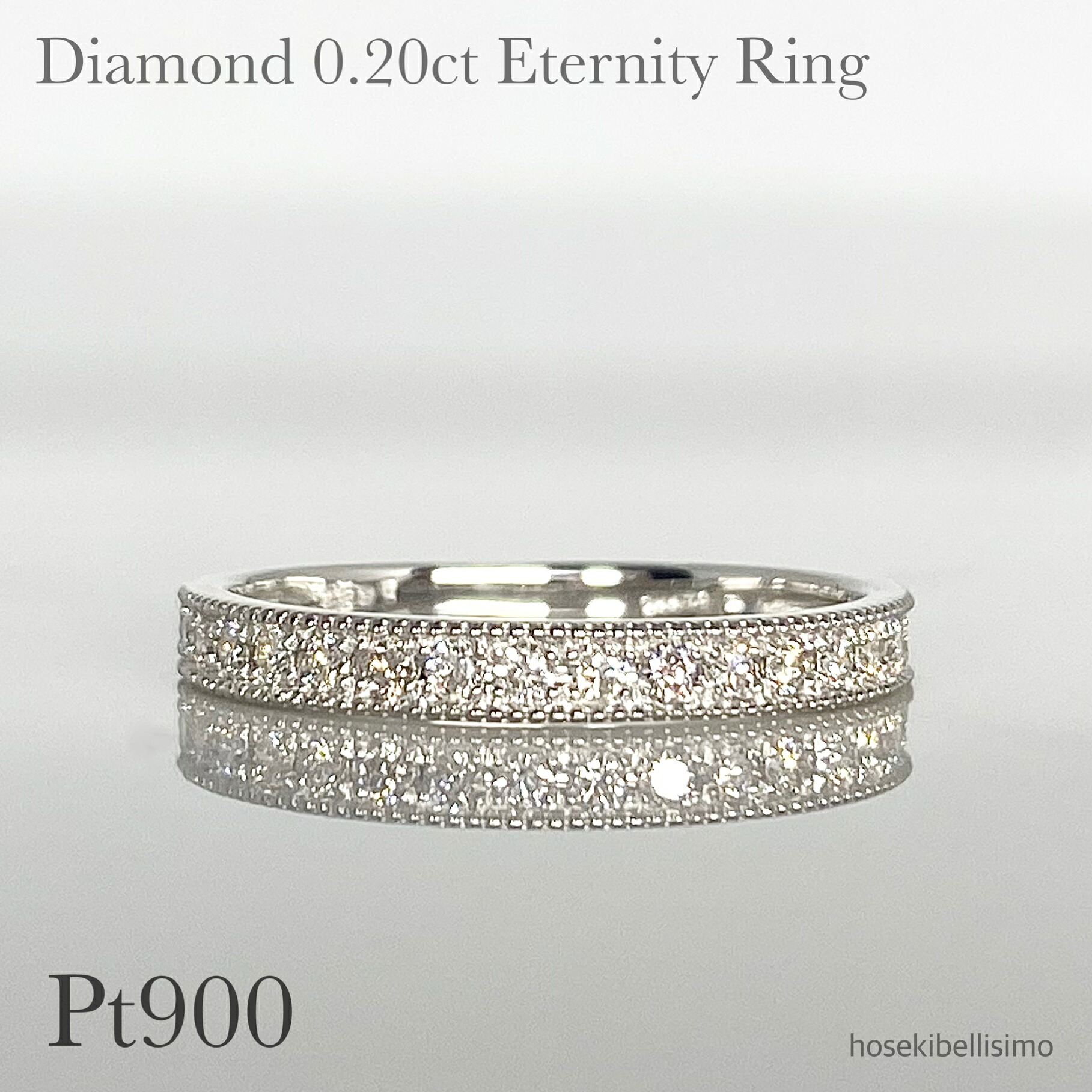 【受注生産】 0.20ct Pt900 ダイヤモンド エタニティリング 0.2ct リング フチあり ミル打ち ミル ハーフエタニティ 縁 天然 ダイヤ プラチナ ジュエリー ファッション レディース エタニティー 指輪 小粒 細身 宝石 色石 天然石