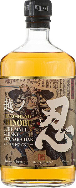 楽天市場】越ノ忍 ブレンデッドウイスキー 43度 700ml 箱入り 新潟