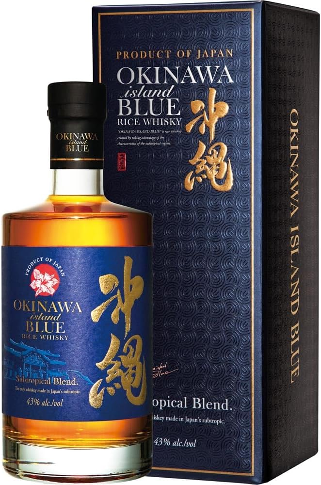 沖縄BLUE ウイスキー　ライスウイスキー 沖縄 BLUE ウイスキー ISLAND 40度 500ml×1本 久米仙酒造 ライス