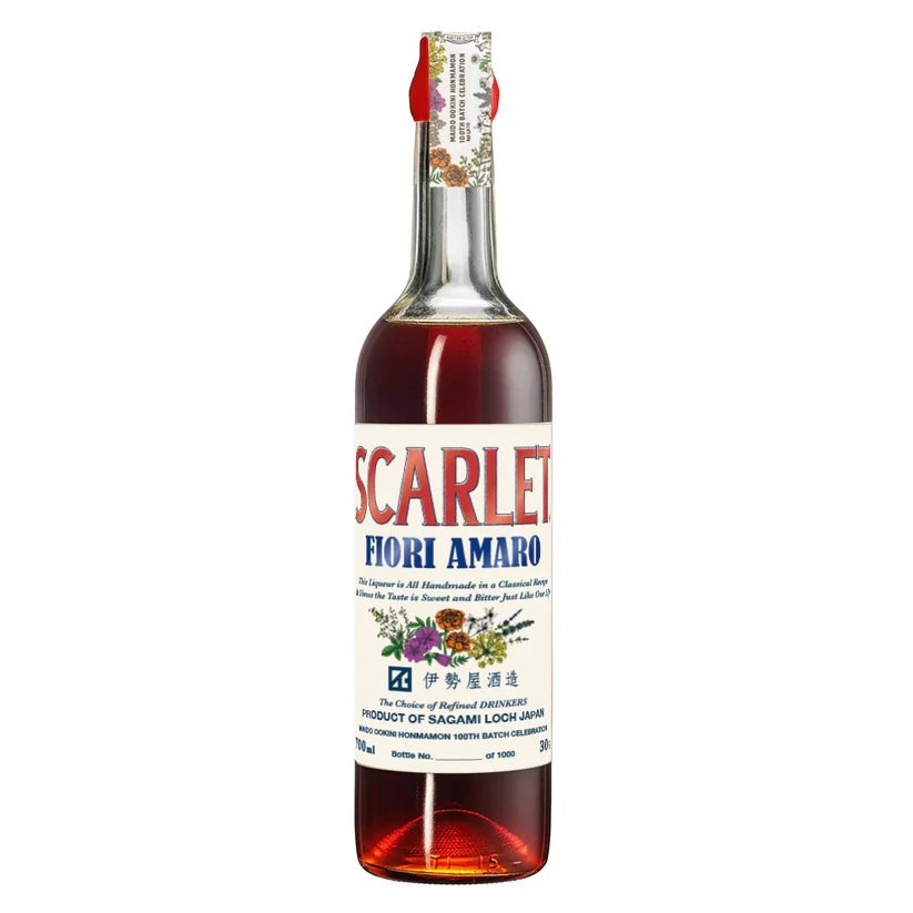 スカーレット フィオーリアマーロ 700ml 伊勢屋酒造 リキュール 国産ビターリキュール 食前酒 薬味酒 SCARLET FIORI AMARO 神奈川県 相模原市緑区