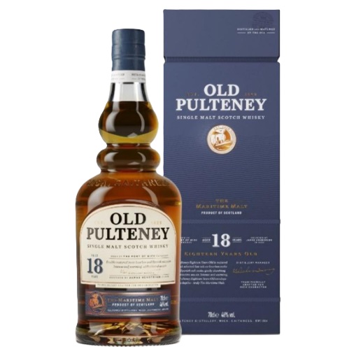 オールドプルトニー 18年 700ml 箱付き プルトニー蒸溜所 シングルモルト スコッチウイスキー 海のモルト Old Pulteney|HOSHIGULF 店