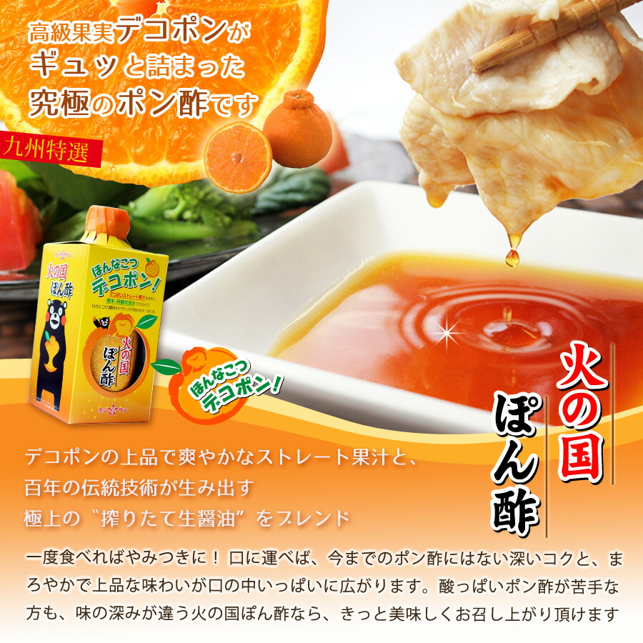 魅力的な価格 ジュレ ぽん酢≪熊本特産 デコポン 火の国ポン酢 120g≫デコポン果汁たっぷり とんかつ お弁当 揚げ物に最適 熊本名産 