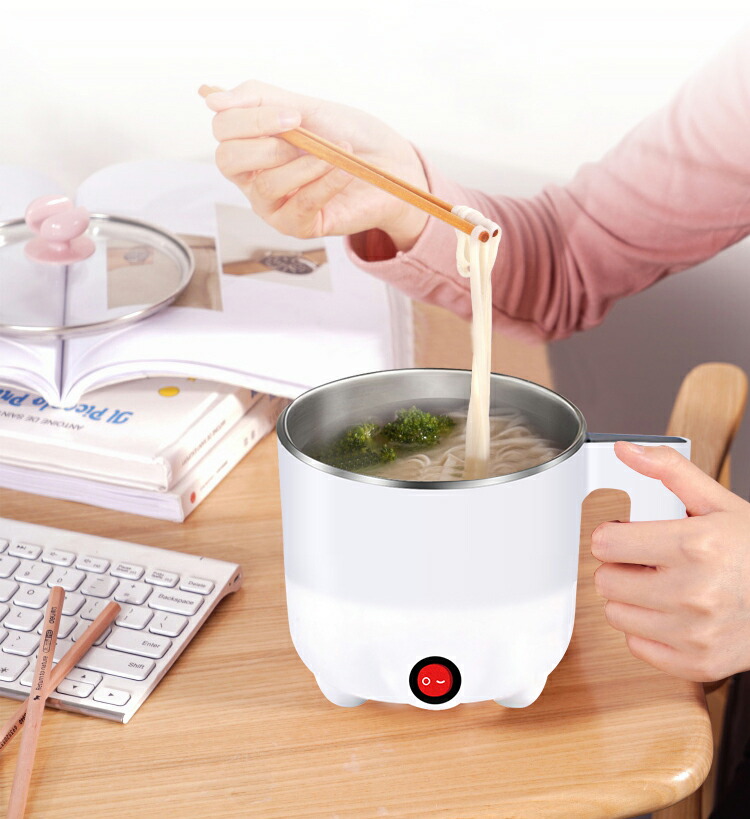 人気の定番 電気鍋 一人用 ラーメン ケトル ラーメン鍋 ひとり 電気 ポット 一人暮らし クッキングケトル 電気クッキングケトル おしゃれ 900W  マルチ電気クッキングケトル かわいい 鍋 調理 煮る 茹でる 温める キッチン家電 bubnuj.cz