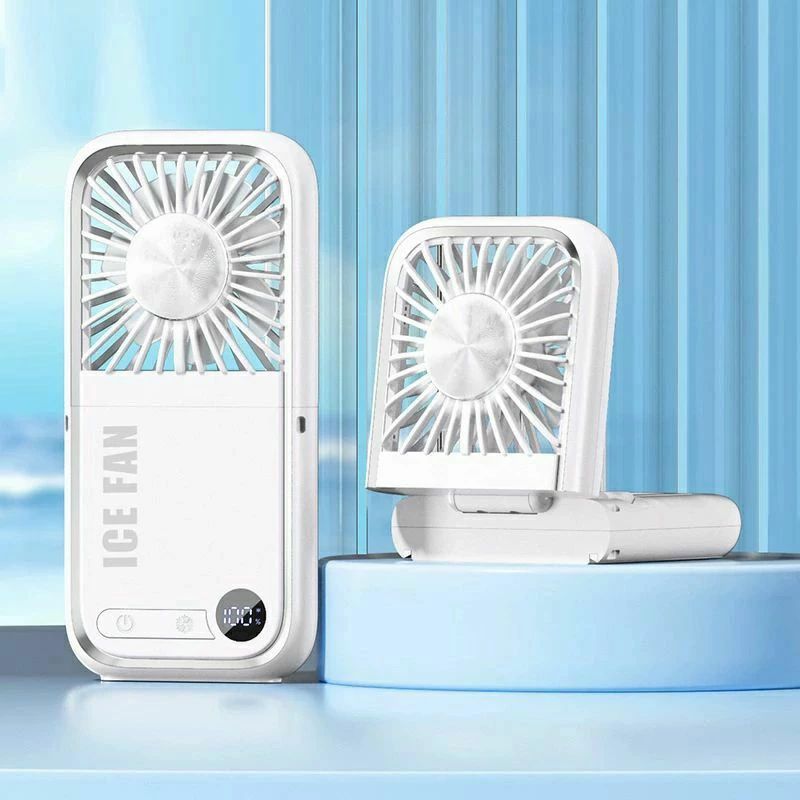 【3500円以上で7％OFF】 冷却プレート付き 首掛け 携帯扇風機 手持ち 強力 静音 小型 強風 携帯扇風機 ハンディ扇風機 手持ち扇風機