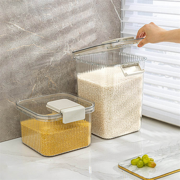 【3500円以上で7％OFF】 密閉米びつ 台所保存 5KG/10KG 収納ジャー 小麦粉 密閉 収納ジャー 計量 収納容器 コーヒー豆 保存容器 収納容器 残量見える 穀物収納 ふた付き 気密 キッチン セット キッチン収納