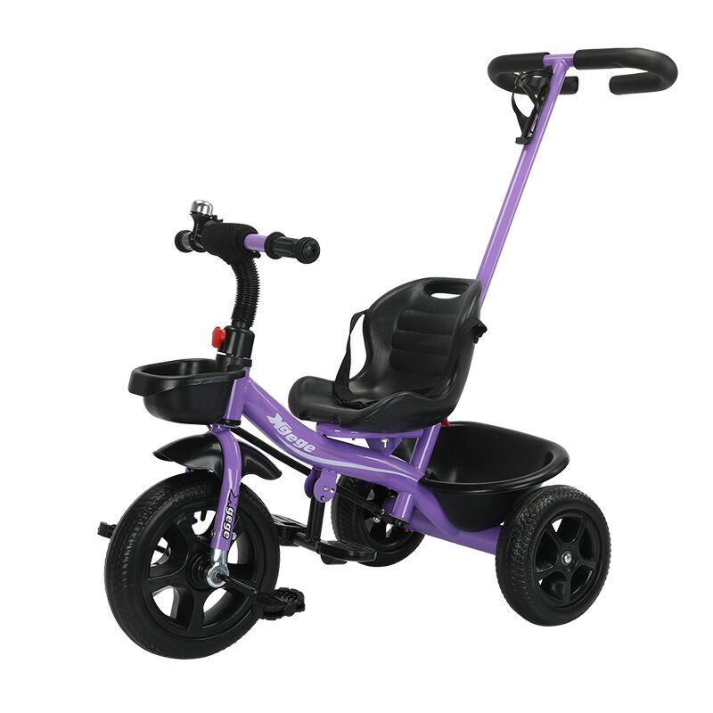 【ポイント10倍】 子供用三輪車 ベビーカー 2歳から7歳まで ペダル付き 押し棒付き ペダル付き コントロールバー付きシートベルト付き 超軽量 機能満載 自転車 おもちゃ 乗用玩具 キッズプレゼント こども自転車