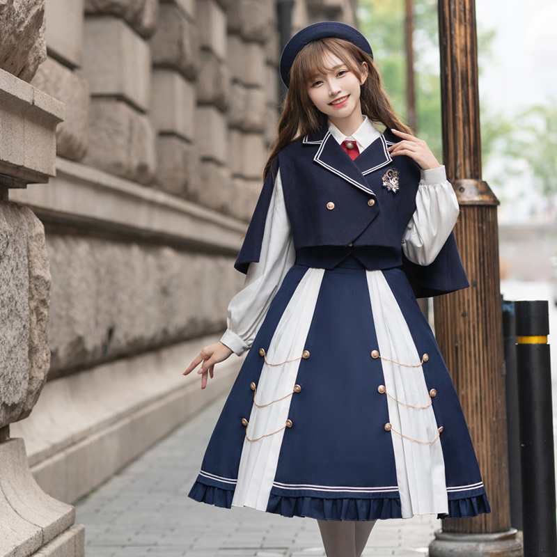 楽天市場】学生服 ワンピース ロリータ ゴスロリ 軍服 セーラー服 ロリ