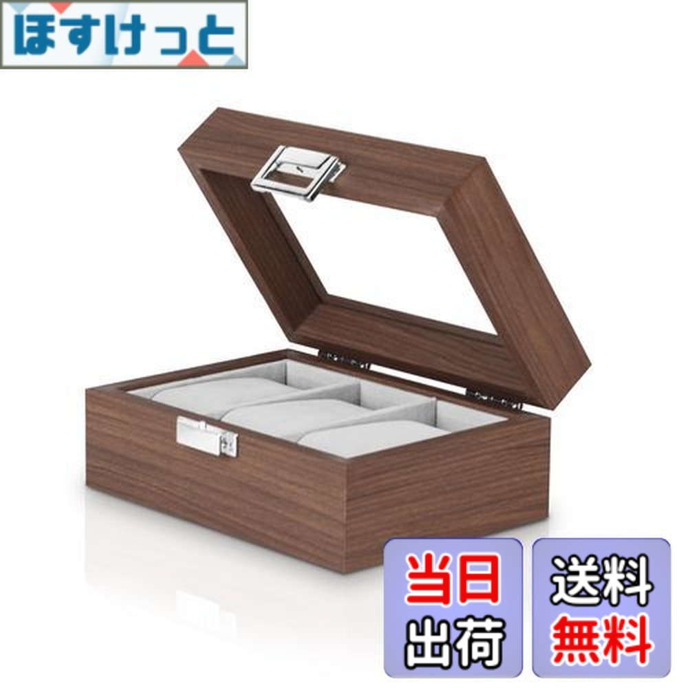 楽天市場】【送料無料】Baskiss 木製時計ケース 腕時計収納ボックス