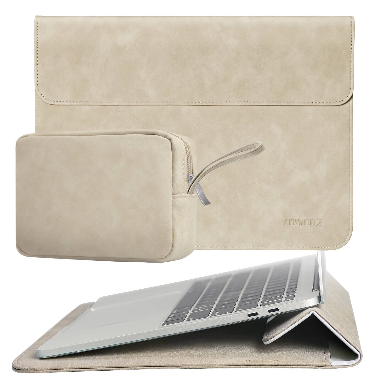 New MacBook Air/MacBook Pro 13 ケース 折り畳み式 TOWOOZ 折り畳み式MacBook Air/Pro ケース 13-14 インチ 2024年