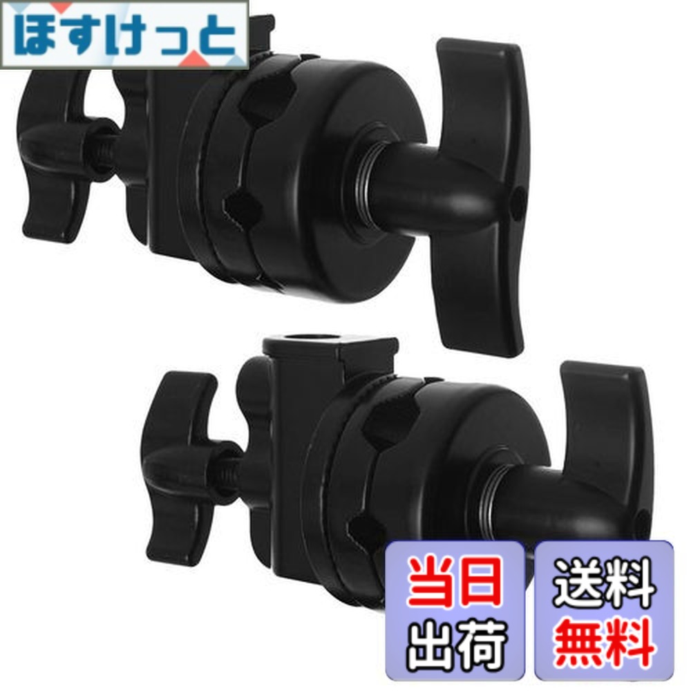 【貨物輸送無料】Selens グリップヘッド スイベルヘッド 多役立つことヘビーデューティー 2.5インチ アダプタ C照明ランプ 点火装置照明ランプ もっけの幸い手 他の映画化計器相応う 1/2 1/4 3/8 5/8in相応う 2点仕掛ける 黒いこと