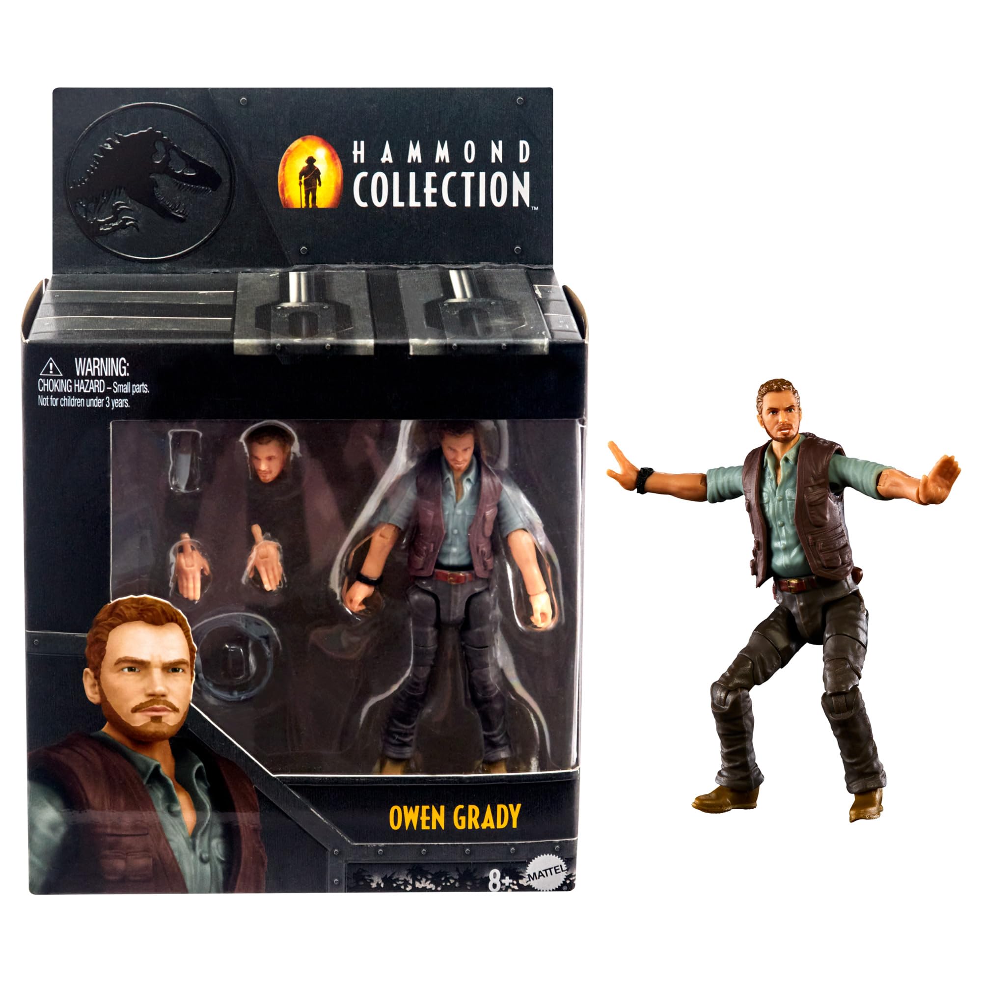 ジュラシックワールド  アンバーコレクション　6インチ　オーウェン　フィギュア 楽天市場】ジュラシック・ワールド マテル アンバーコレクション